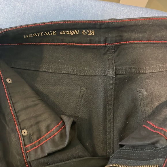 Talbots Heritage Straight Leg 6 and 28 Black Jeans - Picture 8 of 12